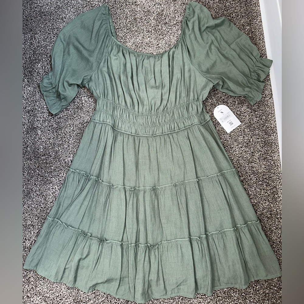 Arula Army Green Dress Brand New With Tag Size X